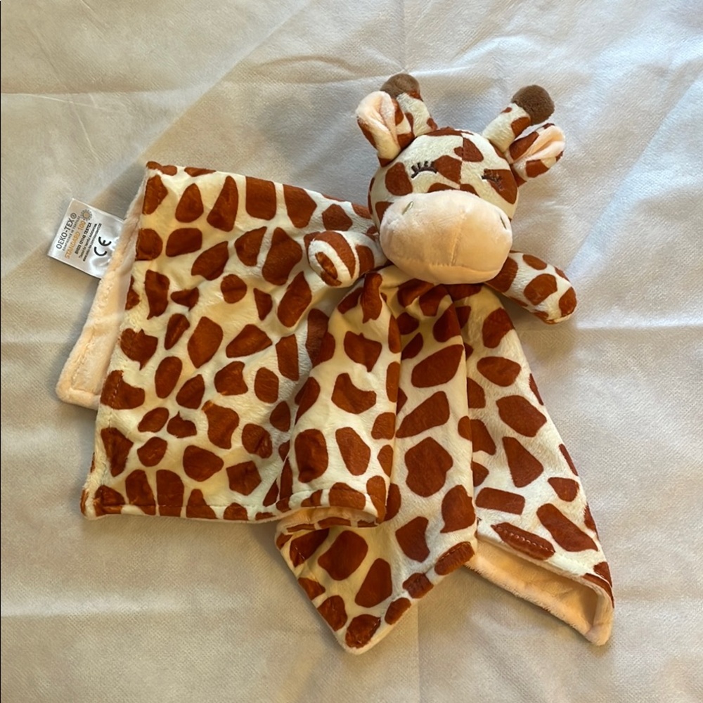 Giraffe Plush Security Blanket/lovey for Kids
